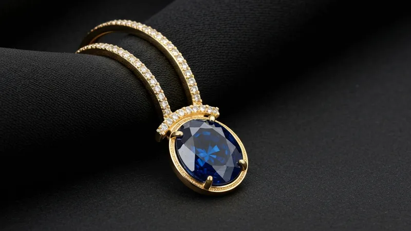 Bague saphir vintage or blanc avec détails raffinés